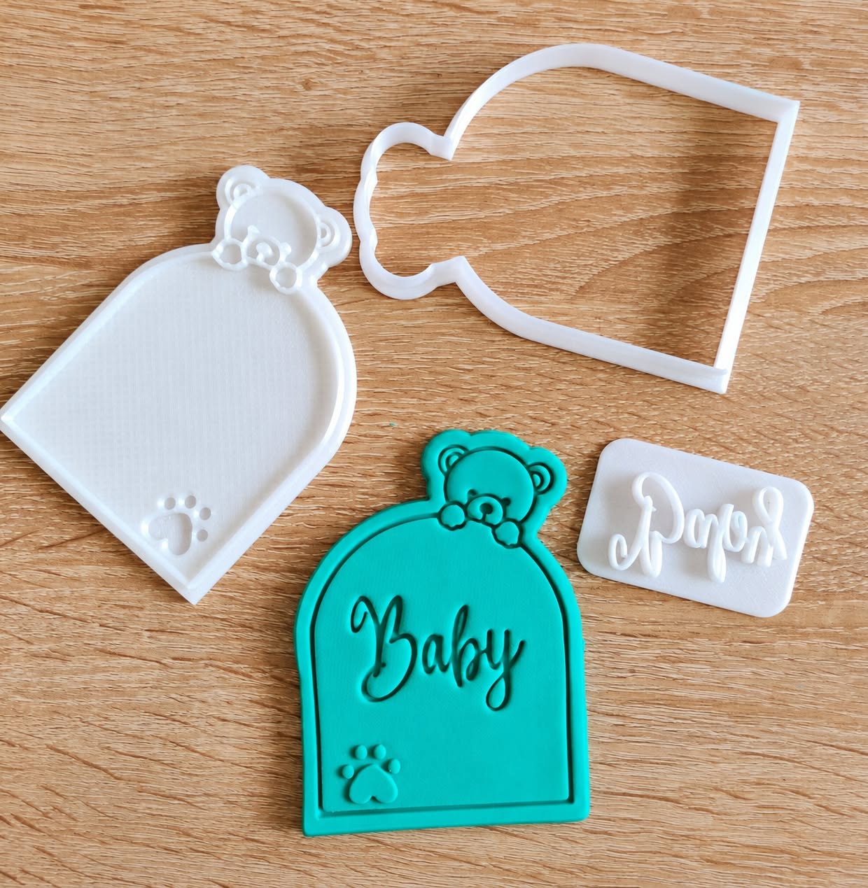 Комплект Резец Рамка с мече и Щампа Baby
